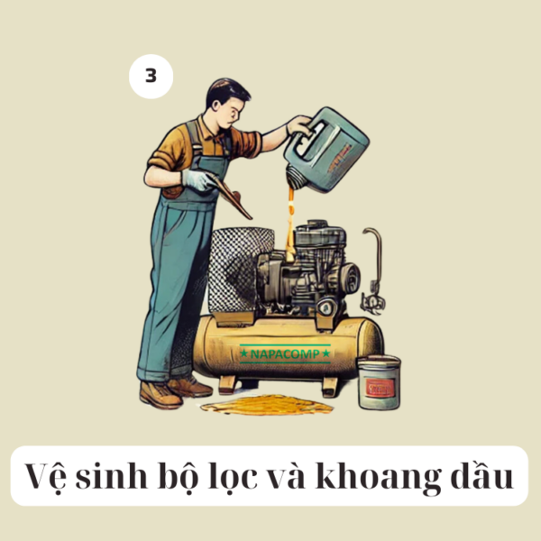 Vệ sinh bộ lọc khoang chứa dầu